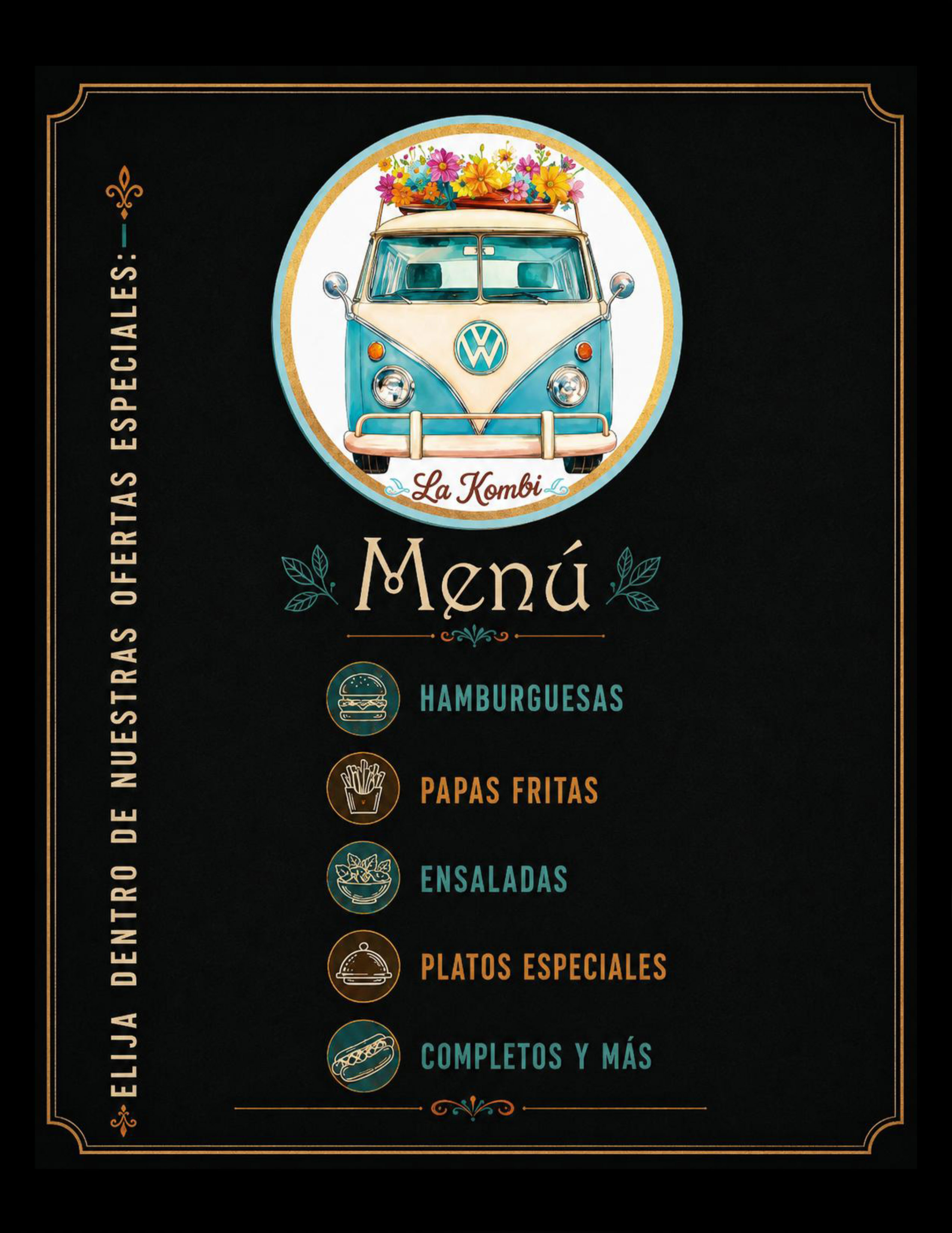 Menú La Kombi – Portada
